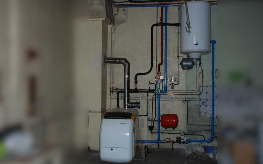 Chaudière fioul haut rendement avec préparateur ECS